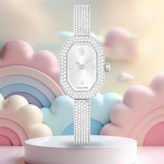 【SWAROVSKI 施華洛世奇】Dextera Bangle 水晶時尚手錶 女錶-30.5x19mm(5672977)