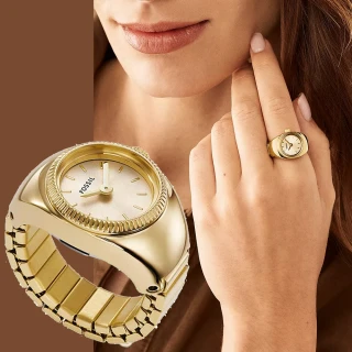 【FOSSIL】Watch Ring 手錶戒指 戒指錶-金 禮物 送禮 推薦(ES5246)