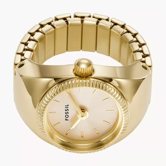 【FOSSIL】Watch Ring 手錶戒指 戒指錶-金 錶 生日禮 送禮(ES5246)