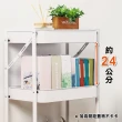 【ONE HOUSE】免安裝折疊收納三層收納推車 2入(收納籃車/置物推車/手推車/鐵架/收納/櫃子/電器櫃/層架)