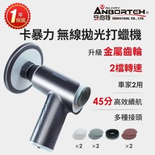 【ANBORTEH 安伯特】卡暴力 無線拋光打蠟機 國家認證 一年保固(自助洗車 汽車美容 拋光機)
