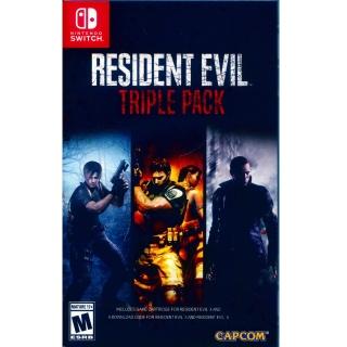 【Nintendo 任天堂】NS Switch 惡靈古堡 三重包 中英文美版(Resident Evil Triple Pack)