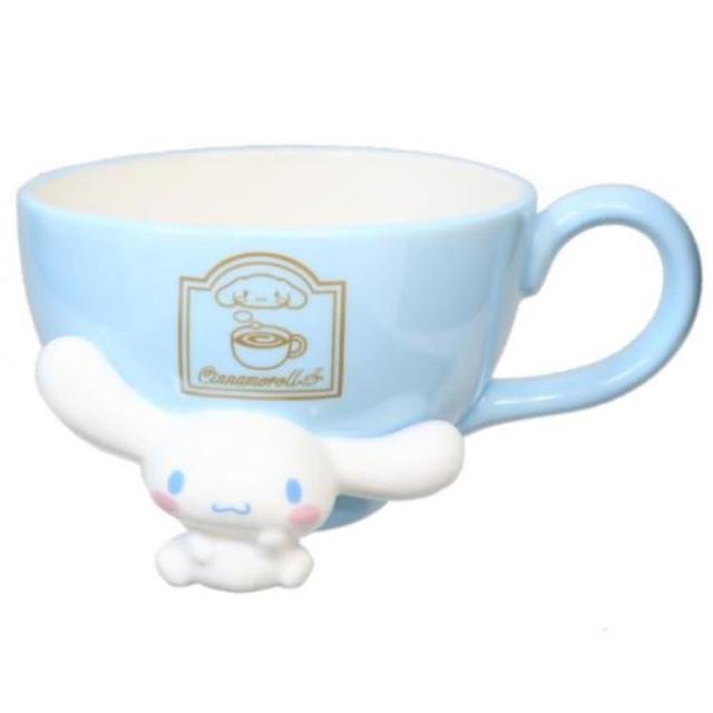 【小禮堂】Sanrio 三麗鷗 大耳狗 陶瓷立體公仔馬克杯 270ml 坐姿款(平輸品)