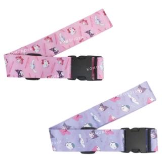 【小禮堂】Sanrio 三麗鷗 大集合 行李箱束帶 表情款(平輸品)