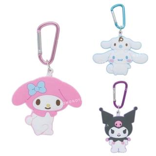 【小禮堂】Sanrio 三麗鷗 可伸縮矽膠手電筒吊飾 動作款 美樂蒂 酷洛米 大耳狗(平輸品)