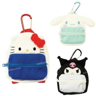 【小禮堂】Sanrio 三麗鷗 扣環小物收納包 後揹包款 Kitty 酷洛米 大耳狗(平輸品)