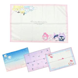 【小禮堂】Sanrio 三麗鷗 長方形便當包巾 58x38cm 大耳狗 酷洛米 Kitty(平輸品)