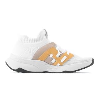 【V-TEX】防水鞋 時尚針織耐水休閒運動鞋 地表最強耐水透濕鞋(Hello II 輕量版 日晷黃)