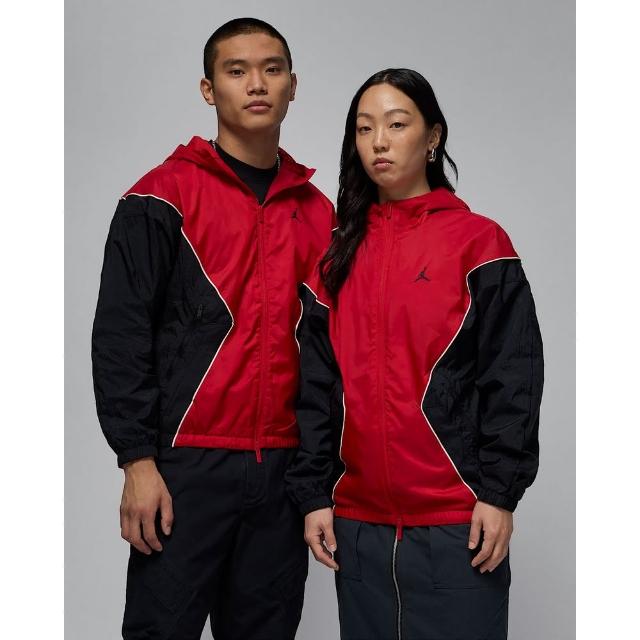 【NIKE 耐吉】喬丹 休閒外套 男款 AS M J BRK DRAFT JKT 紅黑色(HF9334636)