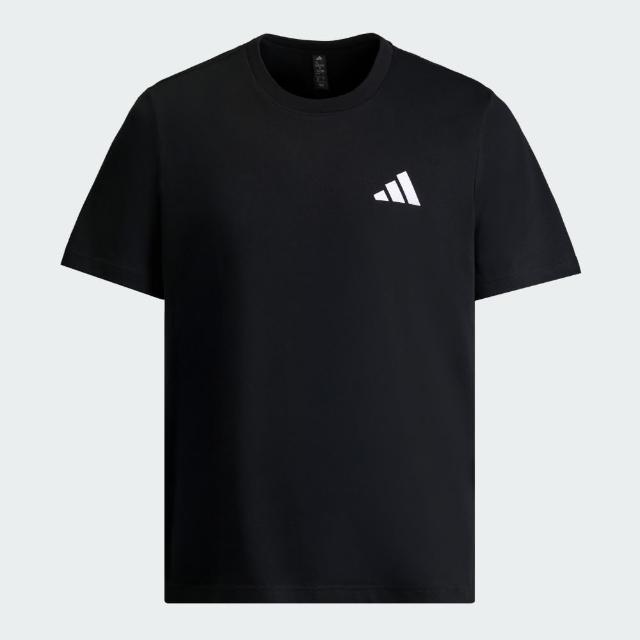 【adidas 愛迪達】短袖上衣 男 訓練 慢跑 亞規 TAIPEI TEE 黑 JY6978