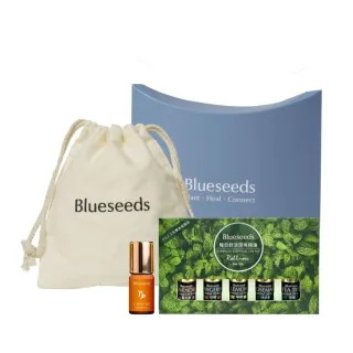 【Blueseeds 芙彤園】經典舒活5入精油 + 星座滾珠精油任選(附品牌束口袋+派盒包裝)