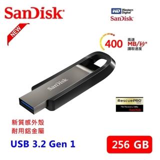 【SanDisk 晟碟】全新版 極速升級 Extreme Go 256G USB 3.2 隨身碟(讀速400MB/s 終身有限保固)