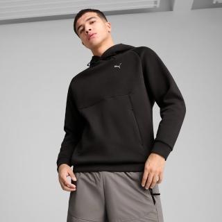 【PUMA】長袖上衣 男 帽T 歐規 TECH 黑 62968101
