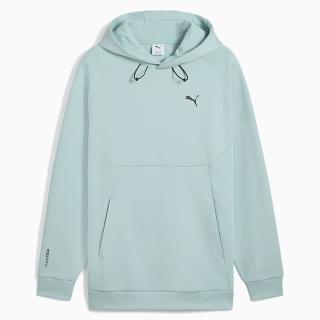 【PUMA】長袖上衣 男 帽T 歐規 TECH 綠 62968167