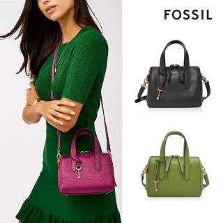 【FOSSIL 官方旗艦館】Sydney 真皮迷你波士頓包(多色可選)