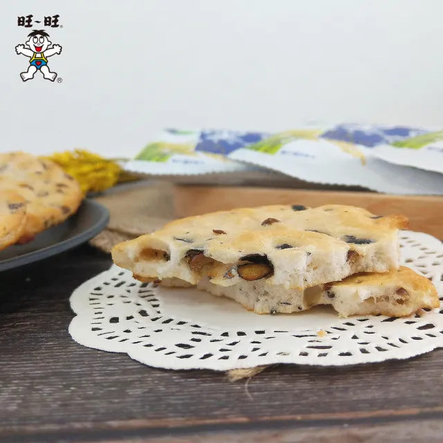 【旺旺】黑豆米果 160g x10包(健康養生米果 全素)