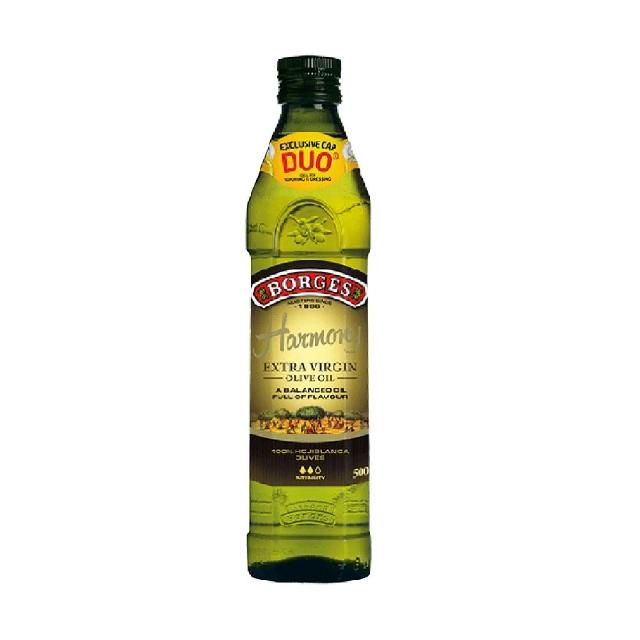 【BORGES 百格仕】單一品種霍希布蘭卡橄欖油 Extra Virgin 第一道特級初榨冷壓500ml/瓶(可生飲/酸價0.2%)