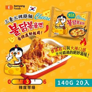 【三養火辣雞】火辣雞肉風味鐵板炒麵 140g20入/箱起司風味