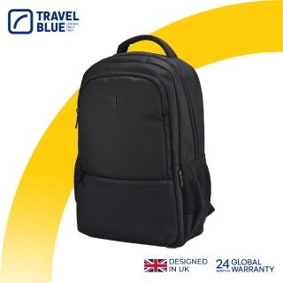 【Travel Blue 藍旅】菁英款 簡約後揹包-黑/海軍藍 筆電包/防水電腦包/雙肩包/大容量揹包 TB3060