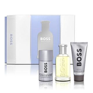 【HUGO BOSS】自信男性淡香水香氛禮盒-淡香水 100ML+沐浴膠100ML+體香膏70g(平行輸入)