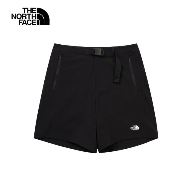 【The North Face 官方旗艦】北面女款黑色吸濕排汗短褲｜8CK2JK3