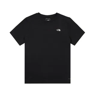 【The North Face 官方旗艦】北面女款黑色吸濕排汗短袖T恤｜8EYKJK3(排汗衫)