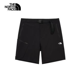 【The North Face 官方旗艦】北面男款黑色吸濕排汗涼感短褲｜87W44H0