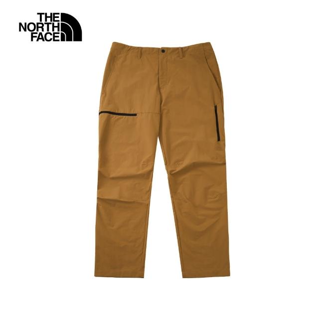 【The North Face 官方旗艦】北面男款棕色DWR防潑水戶外徒步長褲｜8AZ4173