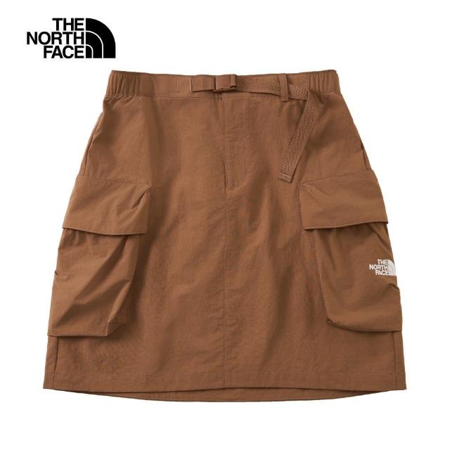 【The North Face 官方旗艦】北面女款棕色WindWall防風短裙｜8C106IH