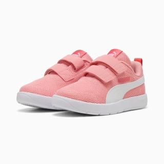 【PUMA】運動鞋 中童 童鞋 魔鬼氈 COURTFLEX V3 MESH PS 粉 39808507