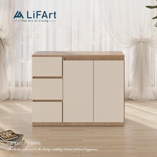 【LiFArt】Starry 雙門三抽斗櫃(免組裝/系統家具/月光斗櫃)