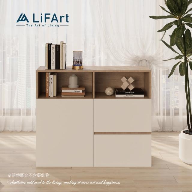 【LiFArt】Starry 單門雙抽斗櫃(免組裝/系統家具/月光斗櫃)
