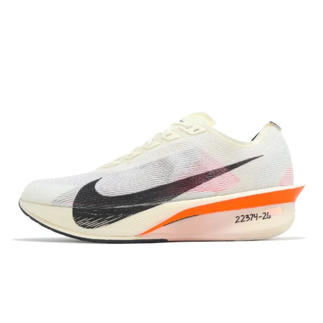 【NIKE 耐吉】競速跑鞋 ZoomX Vaporfly Next% 4 Proto 男鞋 米白 黑橘 輕量 碳板(HF6413-100)