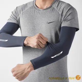 【Porabella】男款 防曬袖套 戶外袖套 露指袖套 防曬冰袖 冰感袖套 騎車袖套 袖套  護袖套UV Gloves