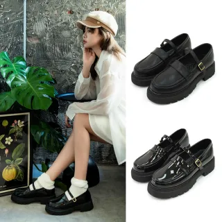 【MATERIAL 瑪特麗歐】全尺碼23-27 女鞋 樂福鞋 MIT簡約厚底瑪莉珍鞋 T53100(樂福鞋)