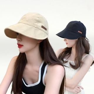 【I.Dear】韓國網紅同款趙露思春夏薄款復古休閒寬簷鴨舌帽(3色/棒球帽 遮陽帽 高爾夫球帽 空頂帽 防曬)