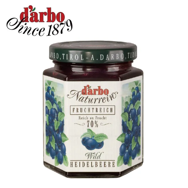 【Darbo 】奧地利70%果肉蒂羅爾藍莓果醬 200gX1罐