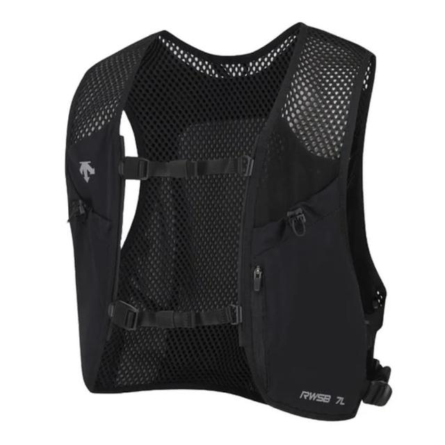 【DESCENTE】RWSB LIGHT WEIGHT TRAIL RUNNING VEST 中性 輕量運動背心(黑色)