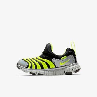 【NIKE 耐吉】DYNAMO FREE Y2K PS 中童 兒童 運動鞋 毛毛蟲鞋 套腳式 黑灰黃(CI1185081)
