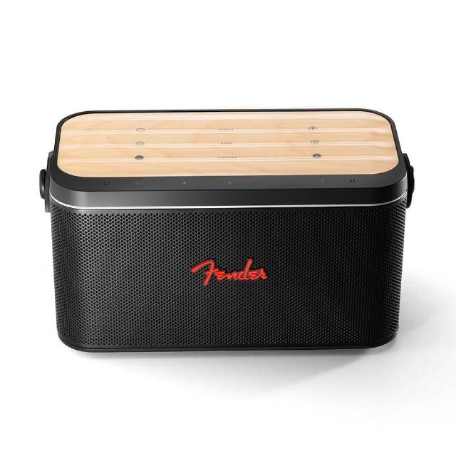 【Fender】Riff 藍牙喇叭 獨特楓木波浪觸控面板(海國)