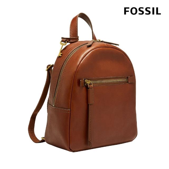 【FOSSIL 官方旗艦館】Megan 真皮小後背包-咖啡色 SHB3088210