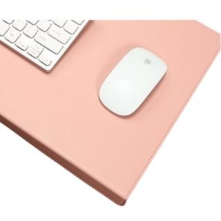 【MGSHOP】柔軟皮革折邊桌墊(滑鼠墊/辦公桌墊/電腦桌墊)