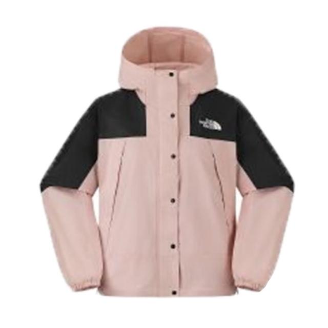 【The North Face】北臉 外套 女 運動連帽外套 防曬 防潑水 亞規 W MOUNTAIN WIND 黑粉 NF0A8DGSHZI