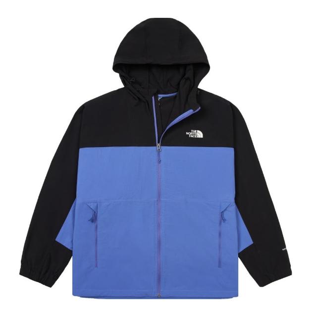 【The North Face】北臉 外套 男 運動連帽外套 防曬 防風 亞規 M CRINKLE WOVEN UPF 黑藍 NF0A8BWK5H2