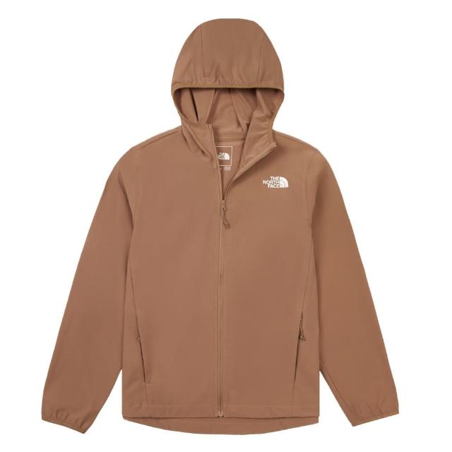 【The North Face】北臉 外套 女 運動連帽外套 防曬 防潑水 防風 亞規 W ZEPHYR NOVELTY 棕 NF0A8BW96IH