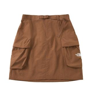 【The North Face】北臉 短裙 女 運動裙 防曬 防風 亞規 W MTN CW CARGO SKIRT 咖啡 NF0A8C106IH