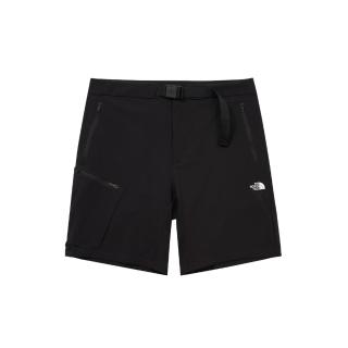 【The North Face】北臉 短褲 男 休閒褲 防潑水 吸濕排汗 涼感 亞規 M HIKE TREKKER 黑 NF0A87W44H0