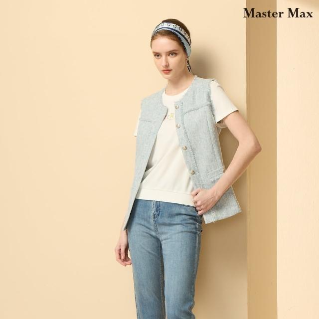 【Master Max】小香風質感寬鬆版外搭背心(8517021)