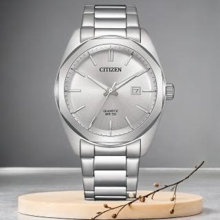 【CITIZEN 星辰】限量 紳士日期手錶-銀/41mm 母親節 禮物 男錶(BI5110-54A)