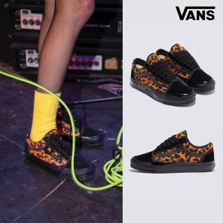【VANS 官方旗艦】Premium LX Old Skool 男女款黑色豹紋滑板鞋